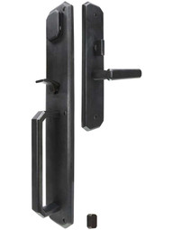 Solid Bronze Angular Thumb-Latch Mortise Entry Set